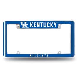 Rico Industries - Kentucky Wildcats Chrome Metal License Plate Frame with Full Frame Team Color Graphics - Multi