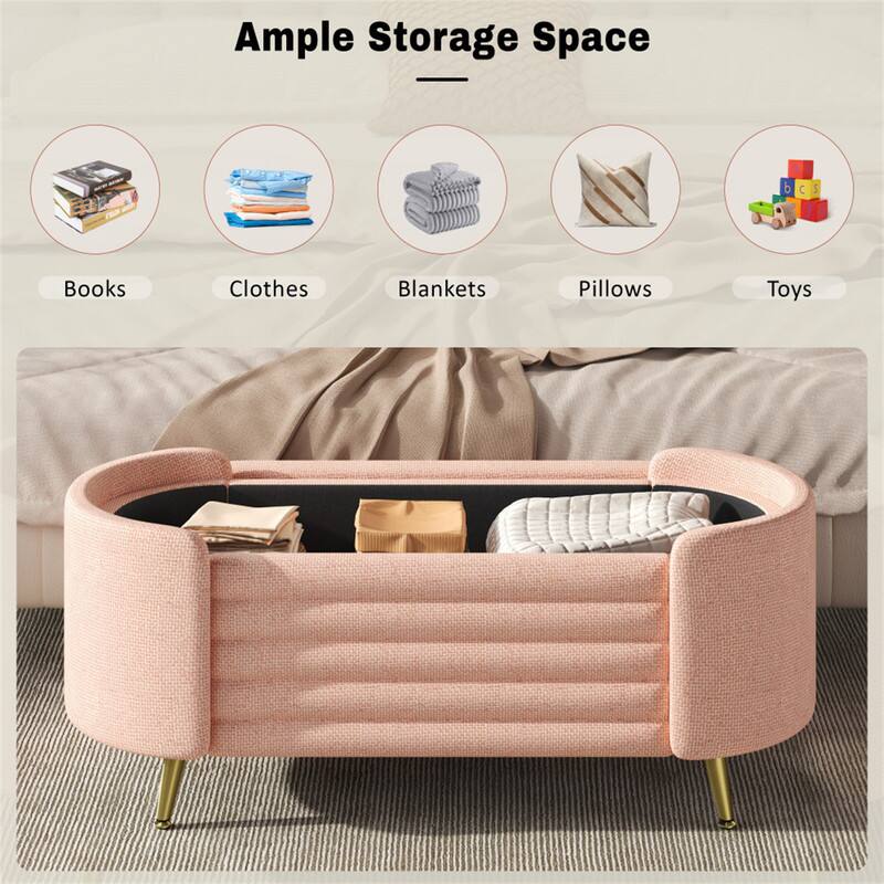 Ample Storage Space

- Books
- Clothes
- Blankets
- Pillows
- Toys