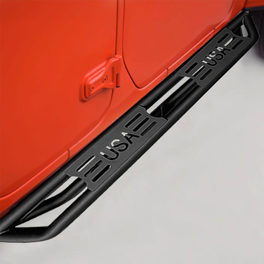 AMERICAN MODIFIED USA Style Side Step Bars for 2018 to 2023 Jeep ...