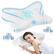 Front. Anysun - Cervical Neck Pillow, Cooling Ergonomic Memory Foam Pillows ,Dual Height Orthopedic Support Contour Pillow for Side - White.