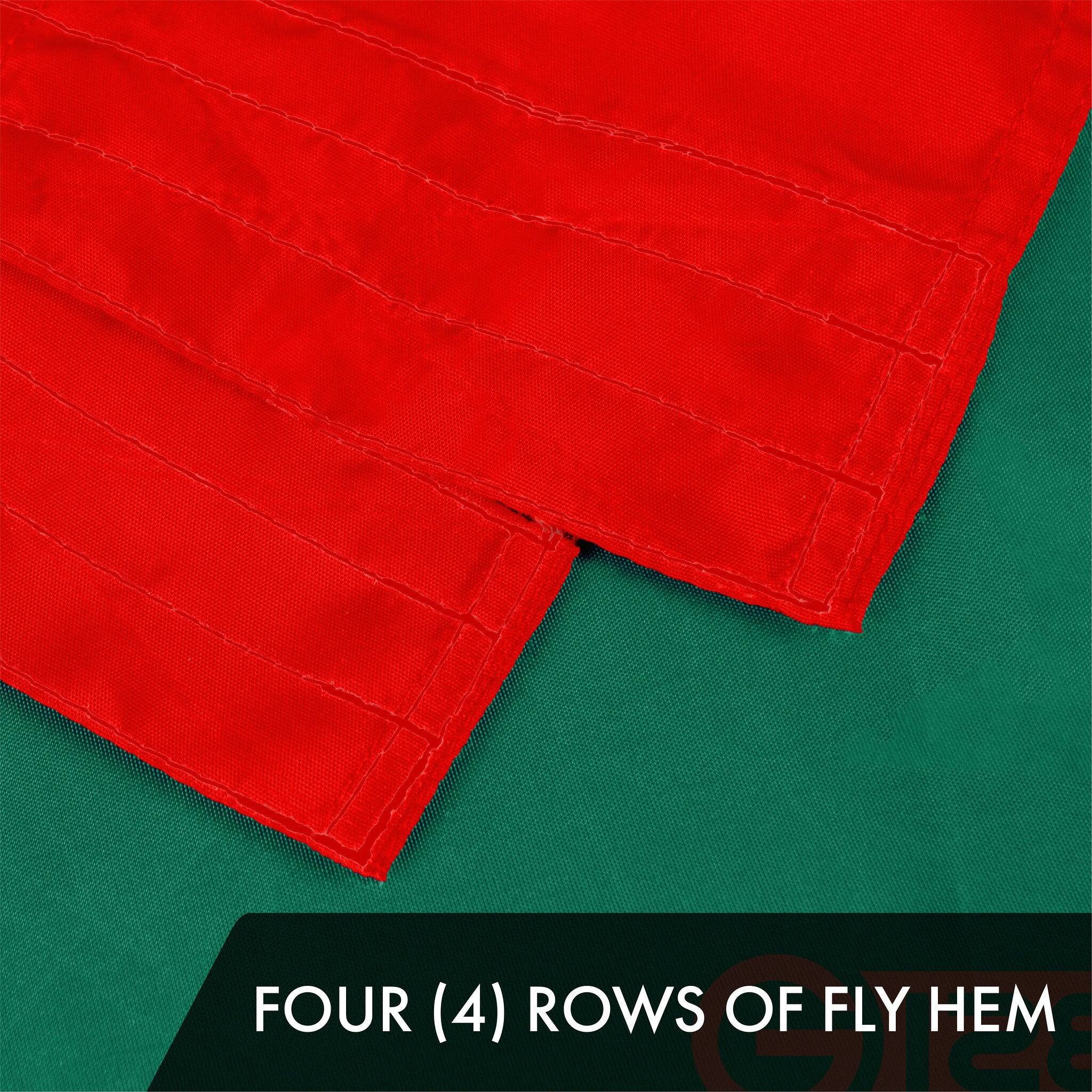 FOUR (4) ROWS OF FLY HEM