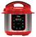 Angle. Elite Platinum - 4-Quart Pressure Cooker - Stainless-Steel/Red.