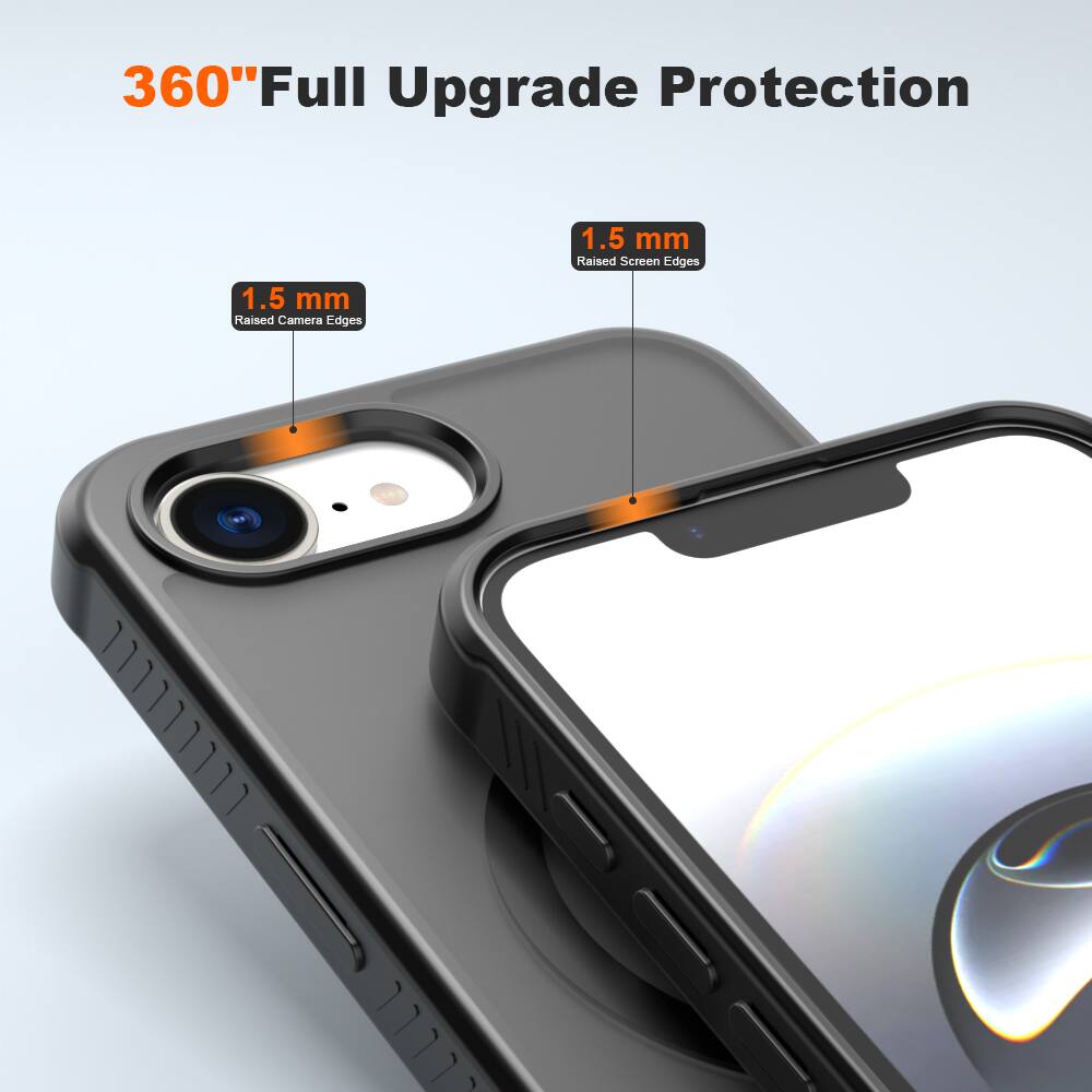 360" Full Upgrade Protection  
1.5 mm Raised Screen Edges  
1.5 mm Raised Camera Edges