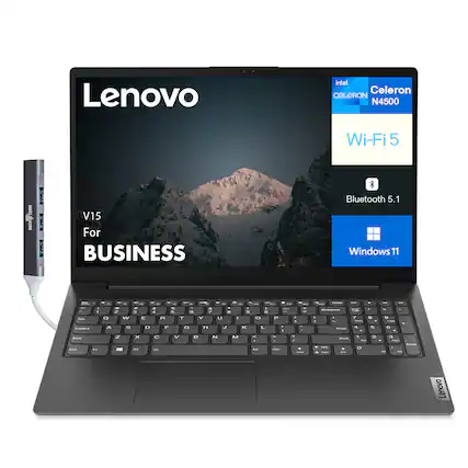 Lenovo
V15 For BUSINESS
Intel Celeron N4500
Wi-Fi 5
Bluetooth 5.1
Windows 11