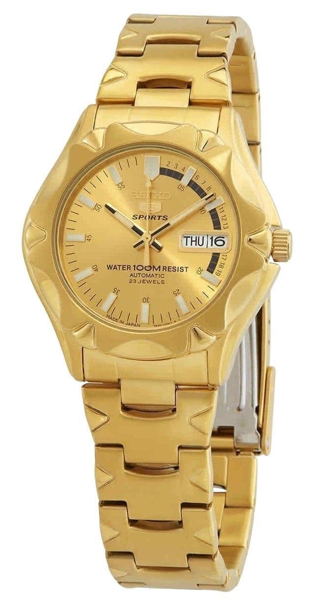 Seiko - Sports Tone Stainless Steel Dial 23 Jewels Automatic SNZ450J1 100M Men's Watch - Gold price history on PriceWatchPro