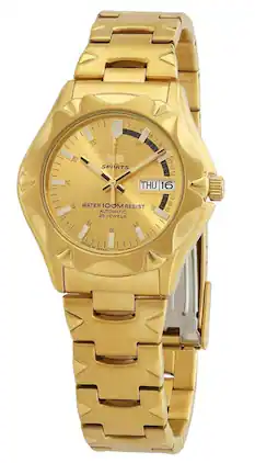 Seiko - Sports Tone Stainless Steel Dial 23 Jewels Automatic SNZ450J1 100M Men's Watch - Gold
