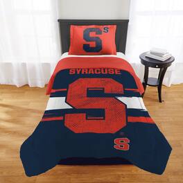 Sweet Home Collection - NCAA Syracuse Orange Comforter & Sham Set- Twin/Twin XL - Multicolored