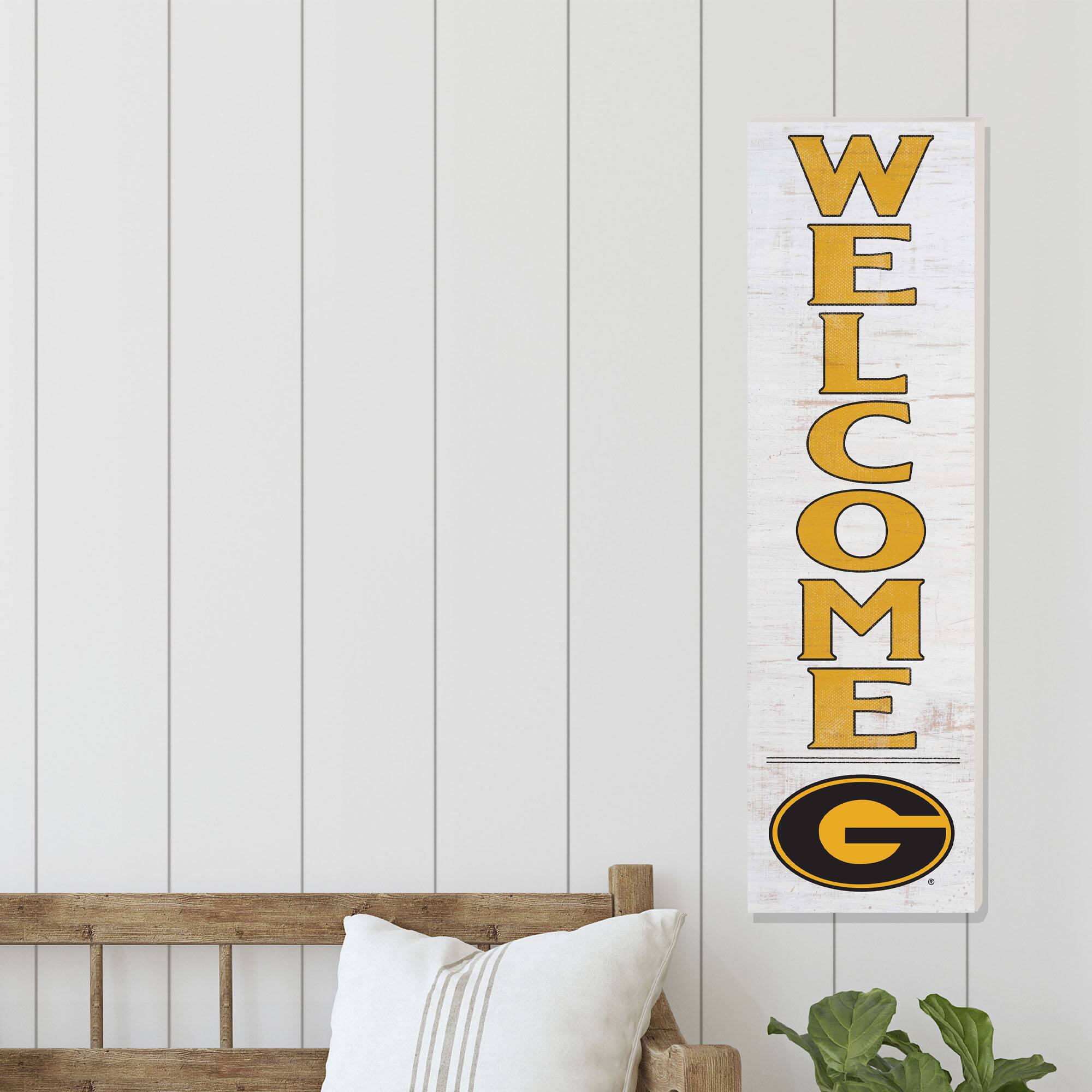 Alt View 1. Jardine - Grambling Tigers 10'' x 35'' Indoor/Outdoor Welcome Sign - Black.