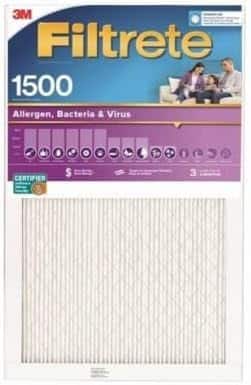 Amber Sporting Goods - Filtrete 2003-4 20x25 x 1 in. Ultra Allergen Pleated Furnace Air Filter, Purple, MPR 1500, 3 Months - Quantity 4