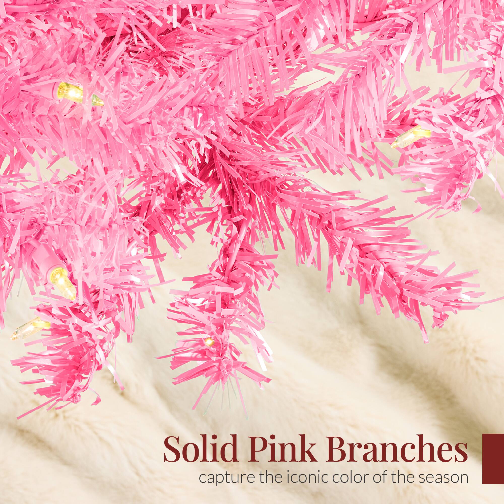 Solid Pink Branches capture the iconic color of the season.