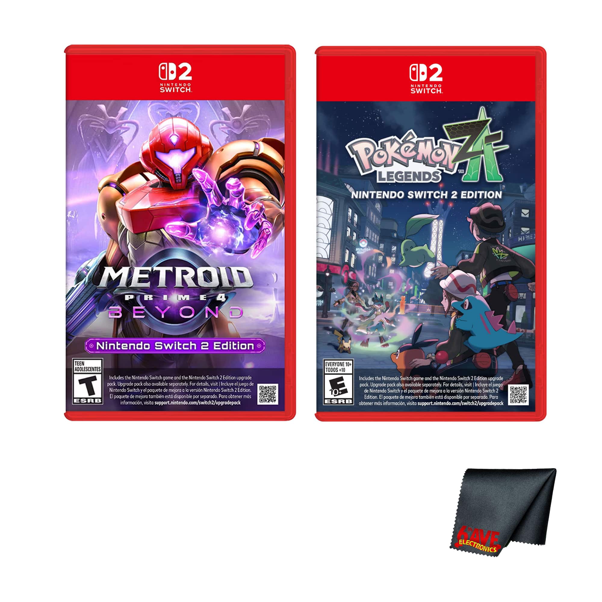Metroid Prime 4: Beyond + Pokémon Legends: Z-A - Nintendo Switch 2 Edition - Nintendo Switch 2