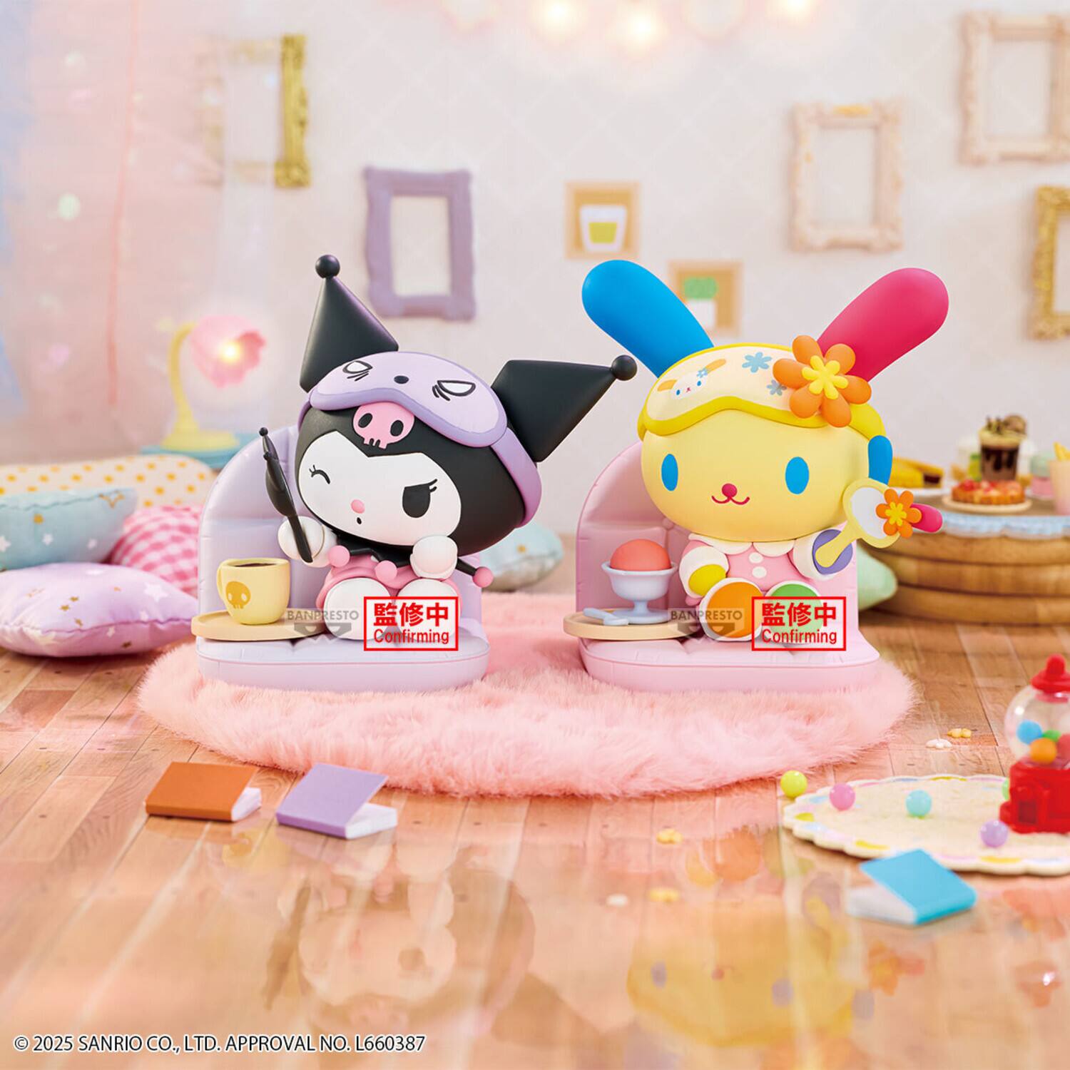 BANDAI BANPRESTO  
Confirming  
2025 SANRIO CO., LTD. APPROVAL NO. L660387
