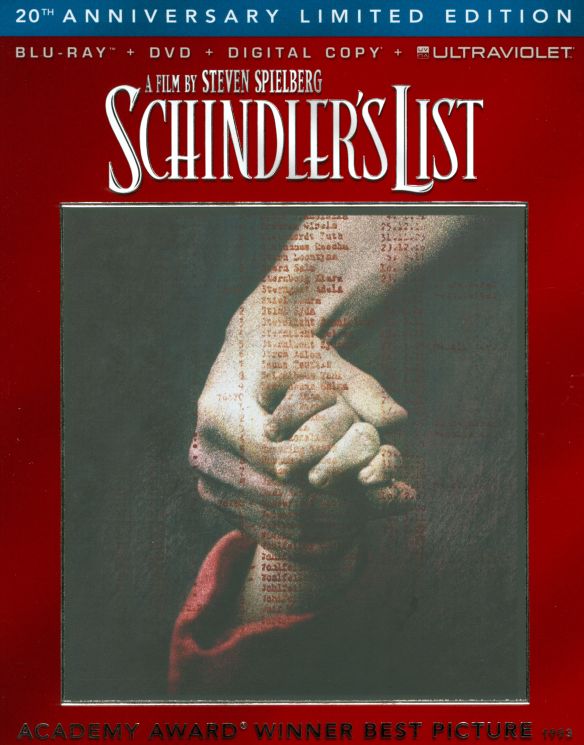  Schindler's List [20th Anniversary] [3 Discs] [Blu-ray/DVD] [1993]