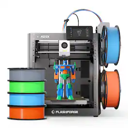 Flashforge - AD5X Multi-Color 3D Printer, 4-Color IFS, Auto Leveling, Max 600mm/s High Speed Printing, 220×220×220mm - Black