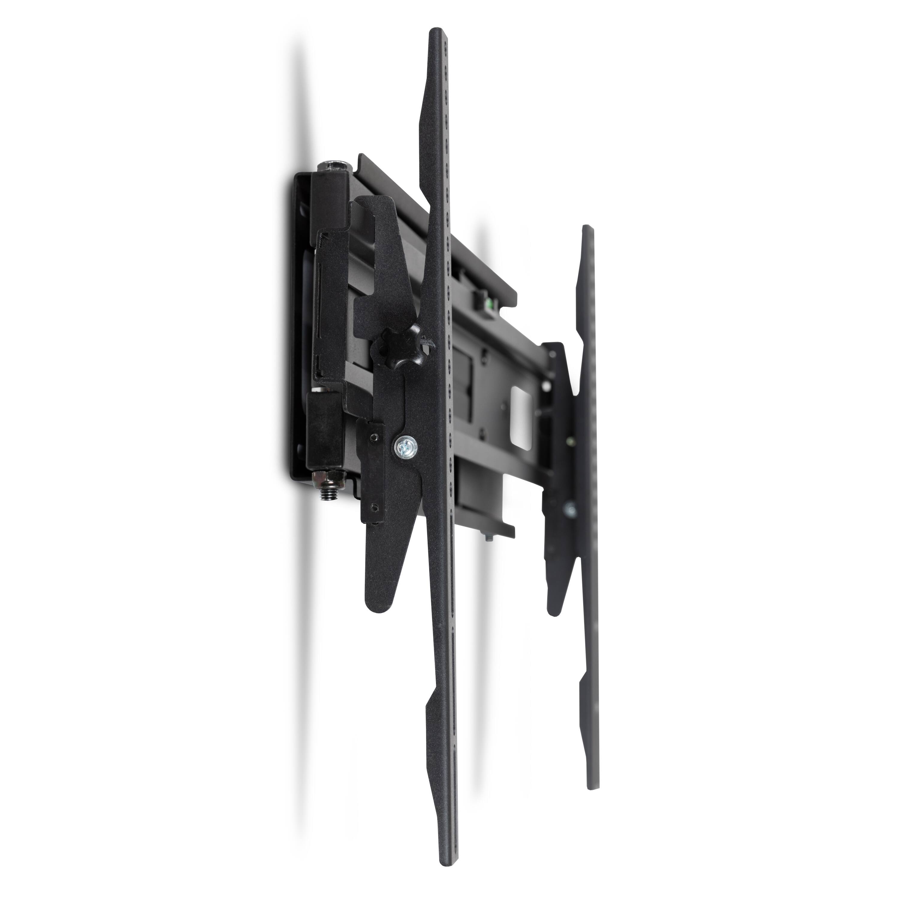 Alt View 8. Emma + Oliver - Full Motion TV Wall Mount-32"-55", 40"-84" TV-Built in Level-Quick Release Cords - Black.