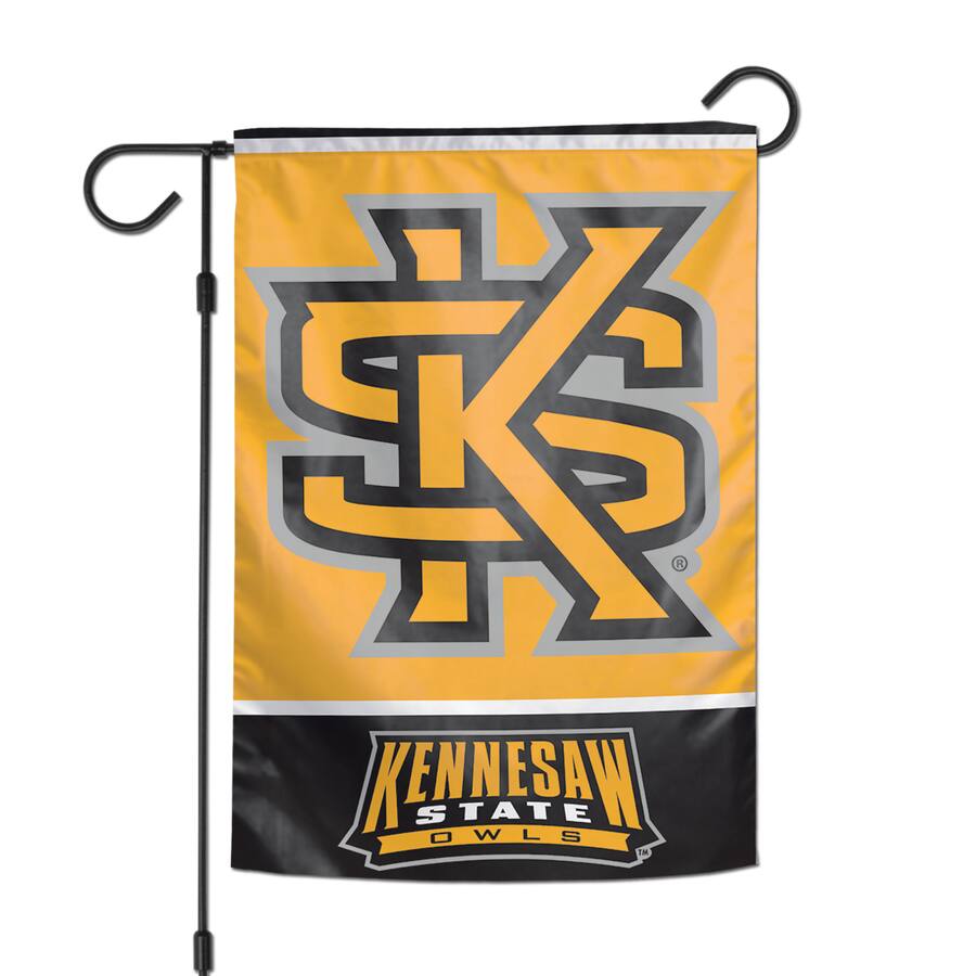 Graphics & More Kennesaw State Owls Garden Flag - 13"x19" Silky Team Spirit Yard Flag