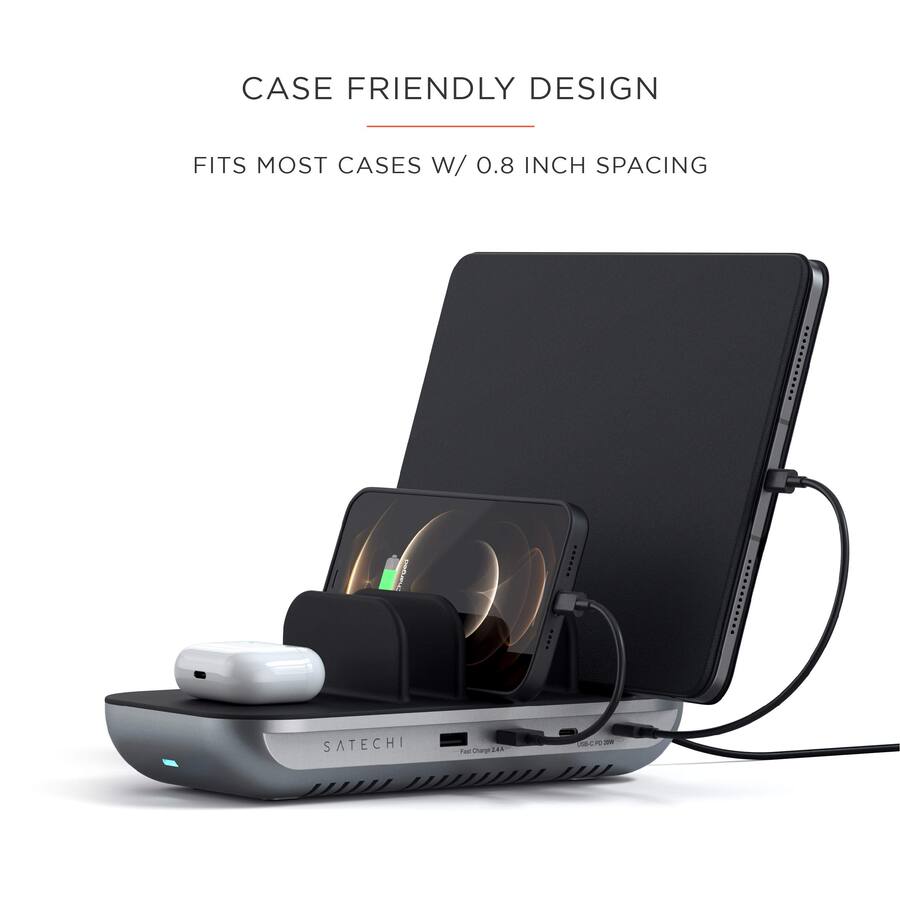 Dock5 Satechi Dock5 Multi Device Charging Station Black ST-WCS5PM - Best Buy