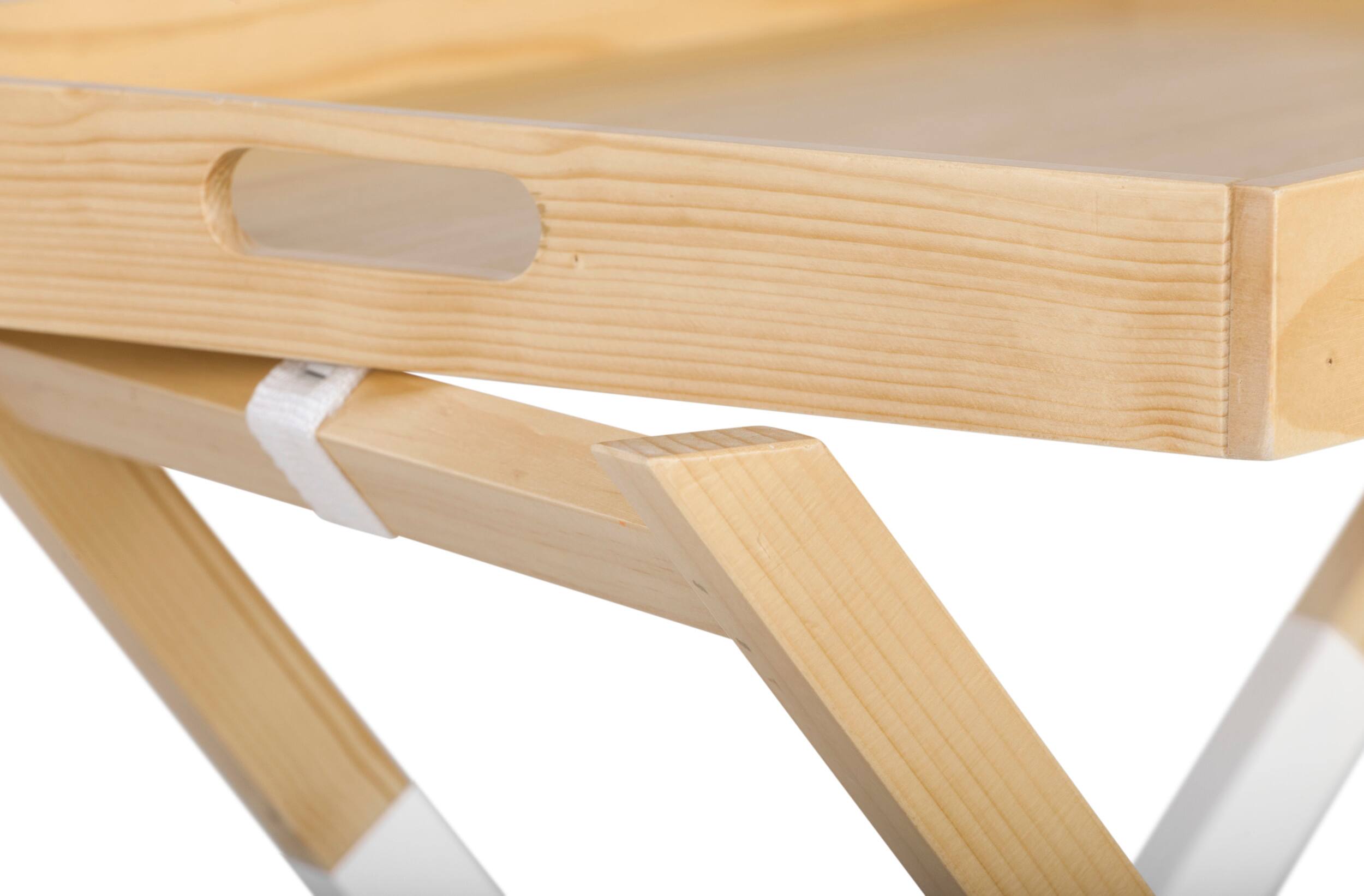 Alt View 11. Universal Expert - Remus Folding Tray Table - Oak and White.
