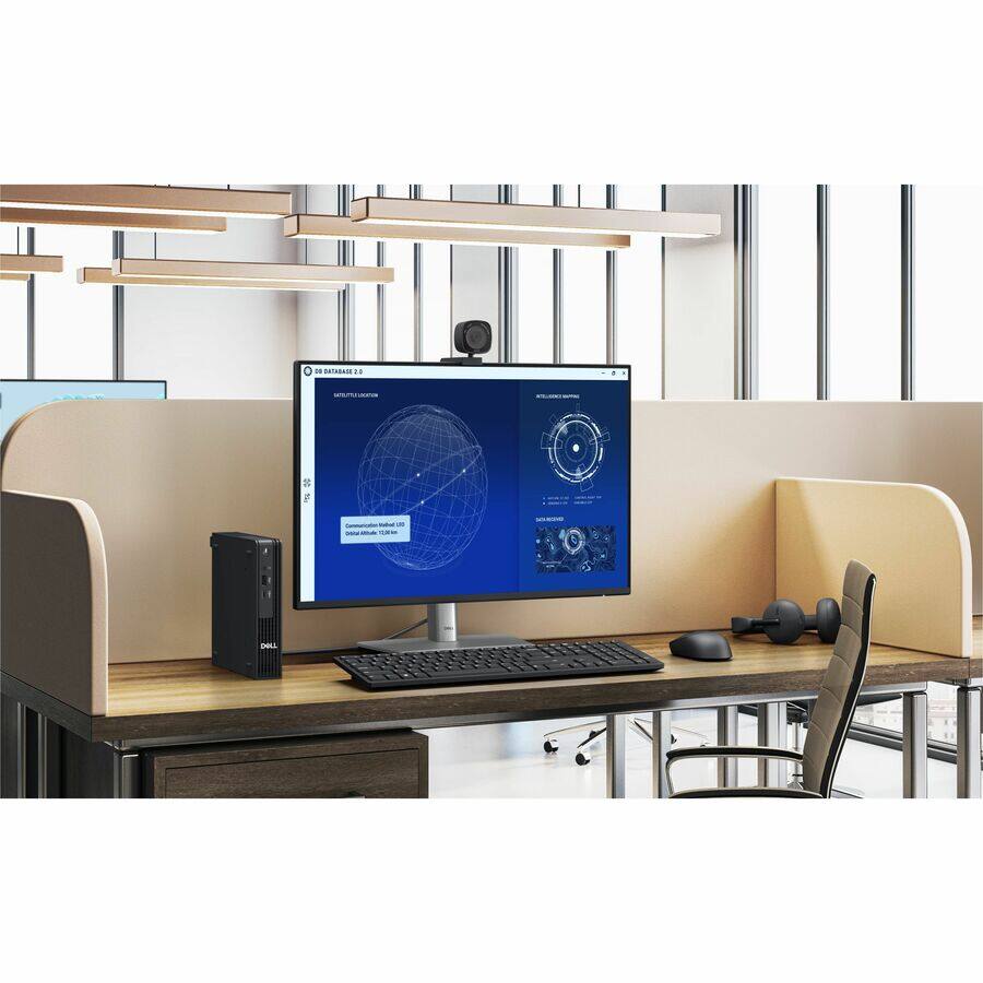 Alt View 2. Dell - Dell Pro Micro QCM1250 Desktop Computer - Intel Core i5 14th Gen i5-14500T - 16 GB - 256 GB SSD - Micro PC - Intel Chip - Black.