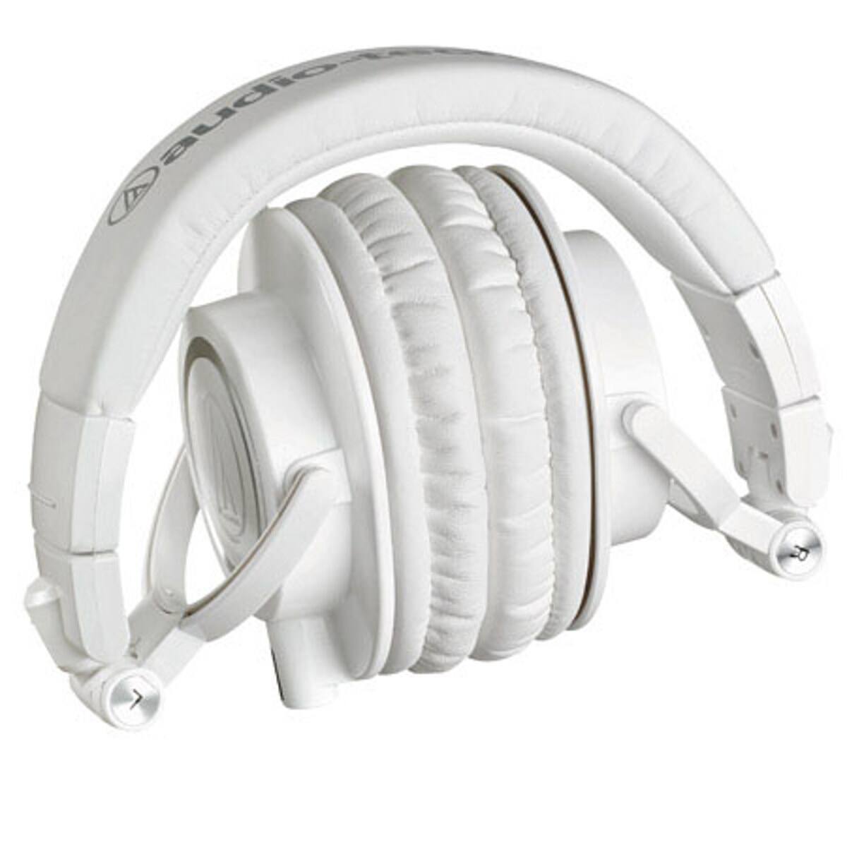 Alt View 2. Audio-Technica - Audio-Technica ATH-M50xWH Professional Monitor Headphones, White - White.