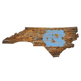 Fan Creations - North Carolina Tar Heels 23.5" x 23.5" Distressed State with Logo Sign - Multicolor