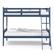 Alt View 12. Storkcraft - Caribou Solid Hardwood Twin Bunk Bed - Navy.