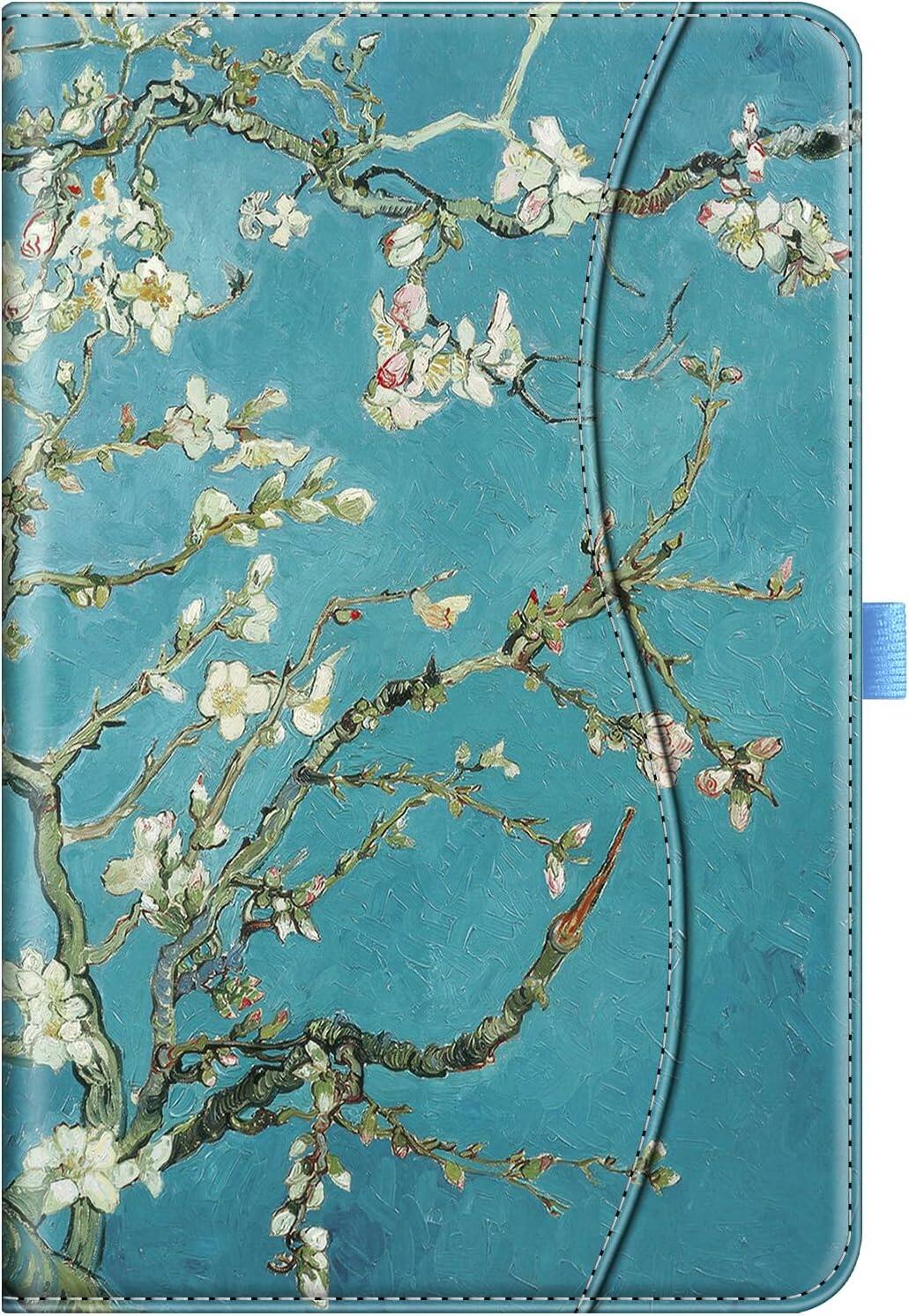Alt View 5. Fintie - Multi-Angle Case for Samsung Galaxy Tab S10 Lite/ Tab S10 FE/ Tab S9 FE/ Tab S9, With Front Card Pocket, Auto Wake/Sleep - Blossom.