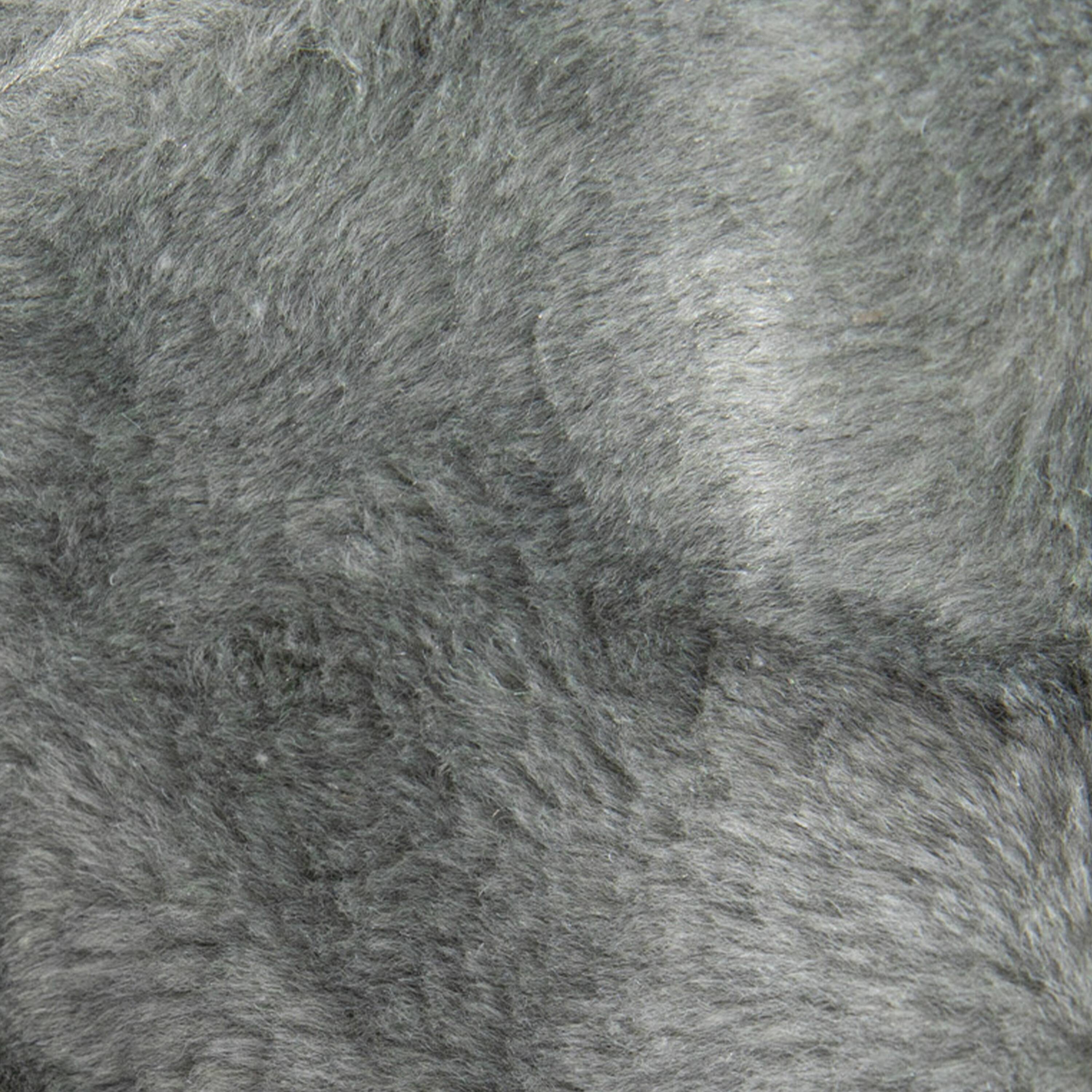 Alt View 8. Emma + Oliver - Oversized Bean Bag Chair for Kids and Adults - Gray Furry.