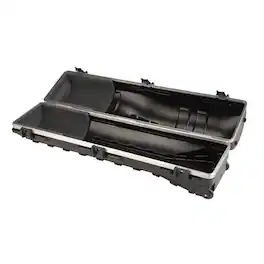 SKB - Cases ATA Deluxe Standard Hard Plastic Storage Wheeled Golf Bag Travel Case - Black