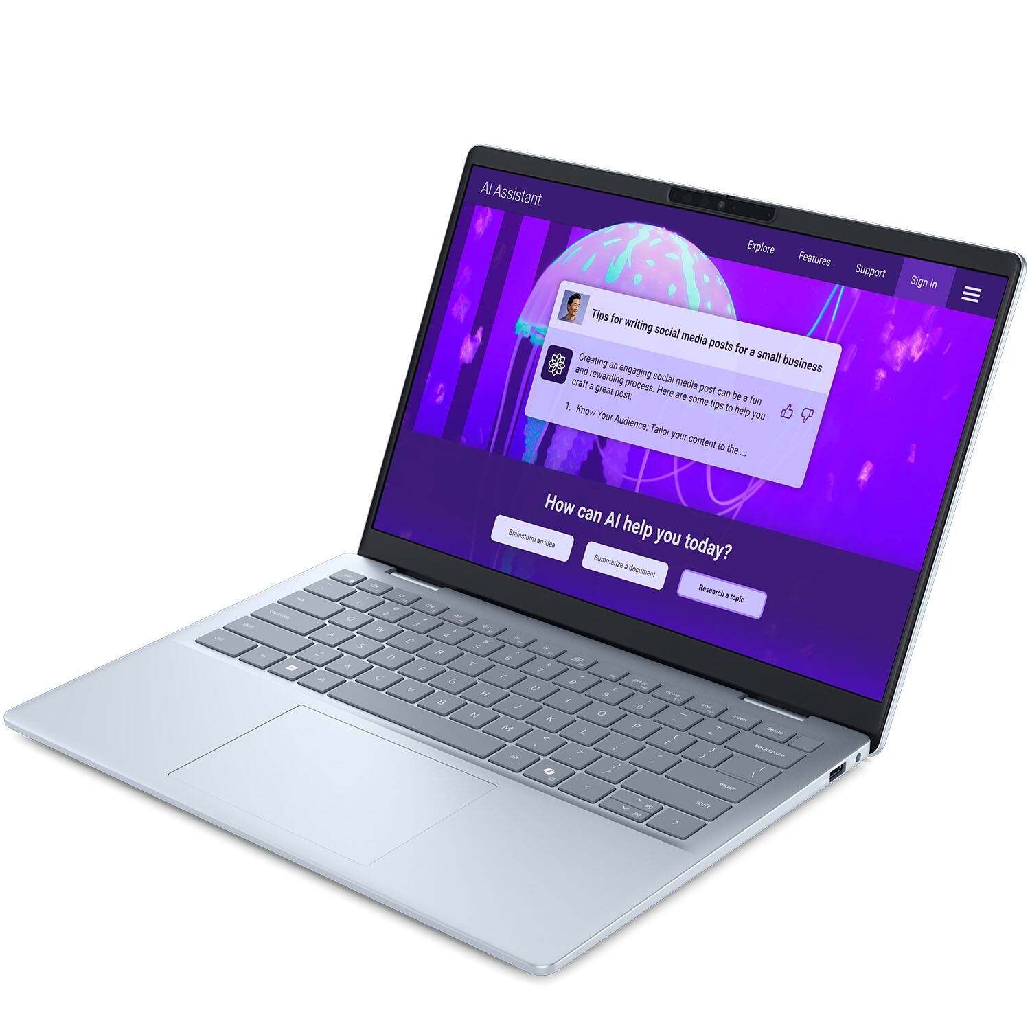 Dell 14 Plus DB14250 Laptop 14.0 WQXGA (Intel Ultra 7 256V, 16GB