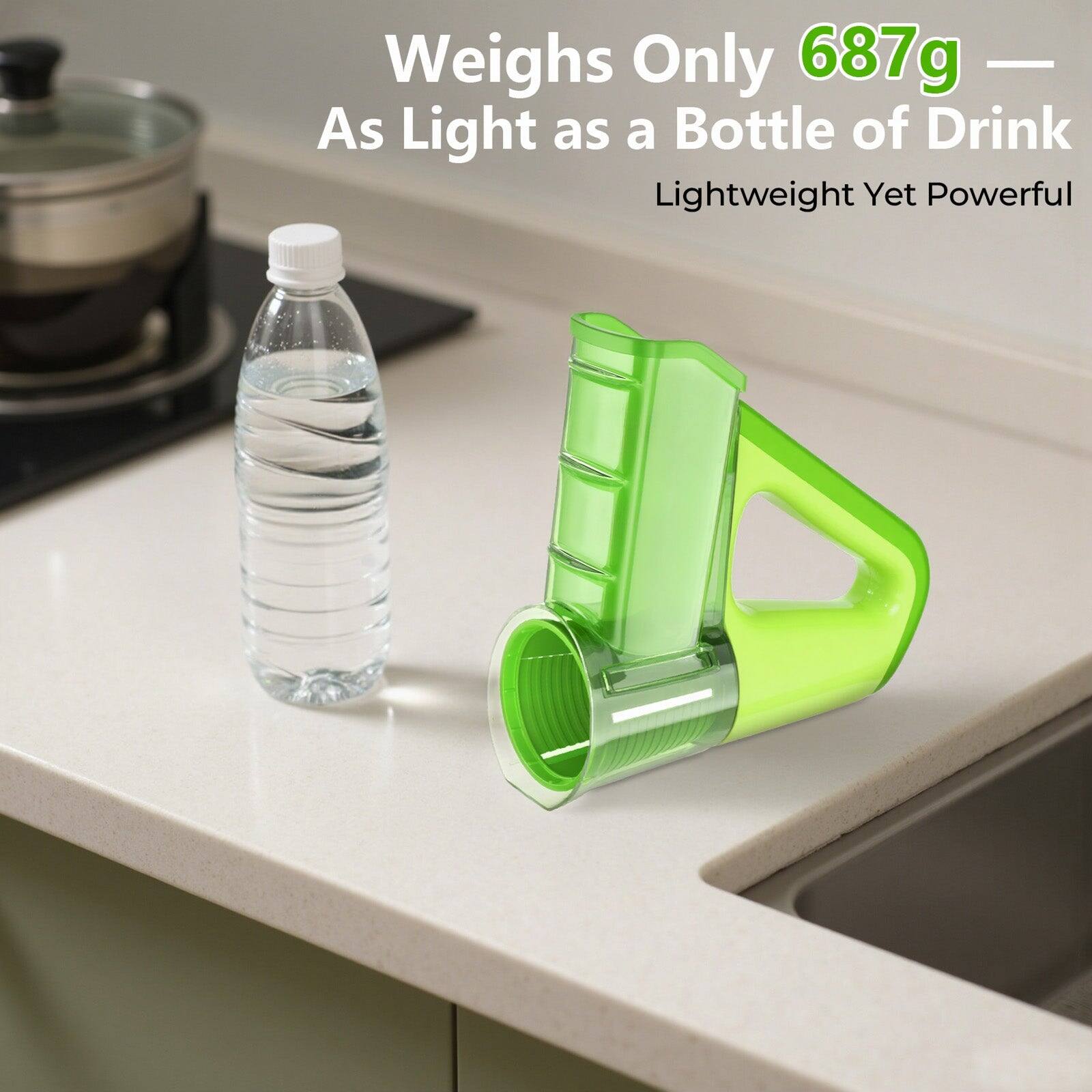 Weighs Only 687g — As Light as a Bottle of Drink  
Lightweight Yet Powerful
