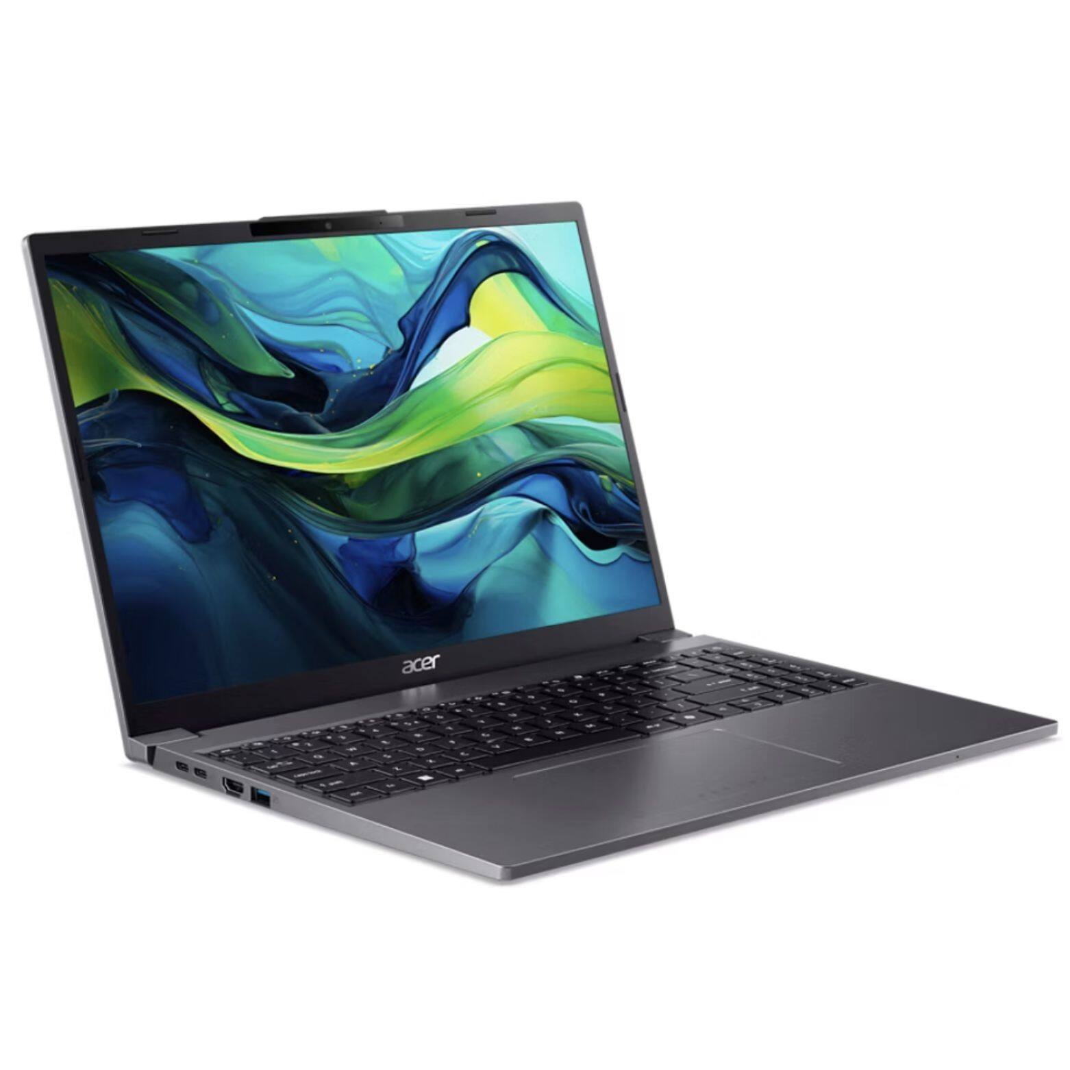 Back. Acer - Acer 15 AG15-51P-510U Steel Gray Laptop (i5-1334U, 64GB RAM, 2TB SSD, 15.3 WUXGA (1920x1200), Intel UHD, Win 11 Pro) - Steel Gray.