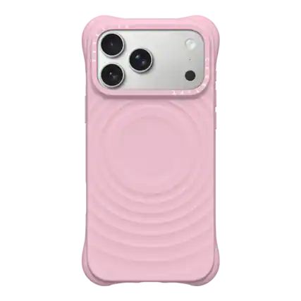 Front. CASETiFY - Ripple Case MagSafe Compatible for Apple iPhone 18 Pro Max and 17 Pro Max Devices - Primrose Pink.