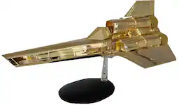Battlestar Galactica - Viper Mark I (TOS) Gold Edition Die-Cast 10.5" Ship - COLLECTIBLES