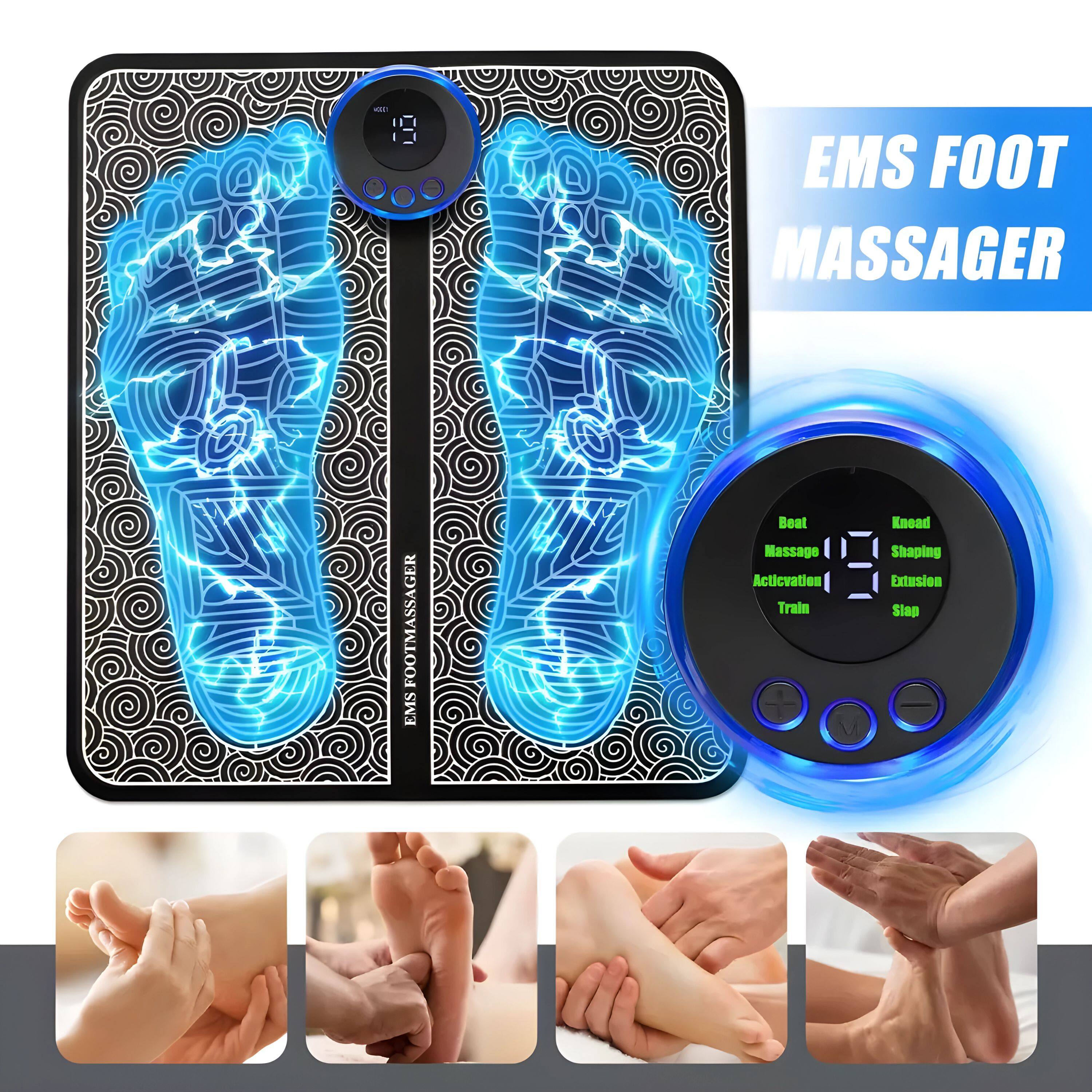 EMS FOOT MASSAGER

- Beat
- Knead
- Massage
- Activation
- Train
- Shaping
- Extension
- Slap

EMS FOOT MASSAGER