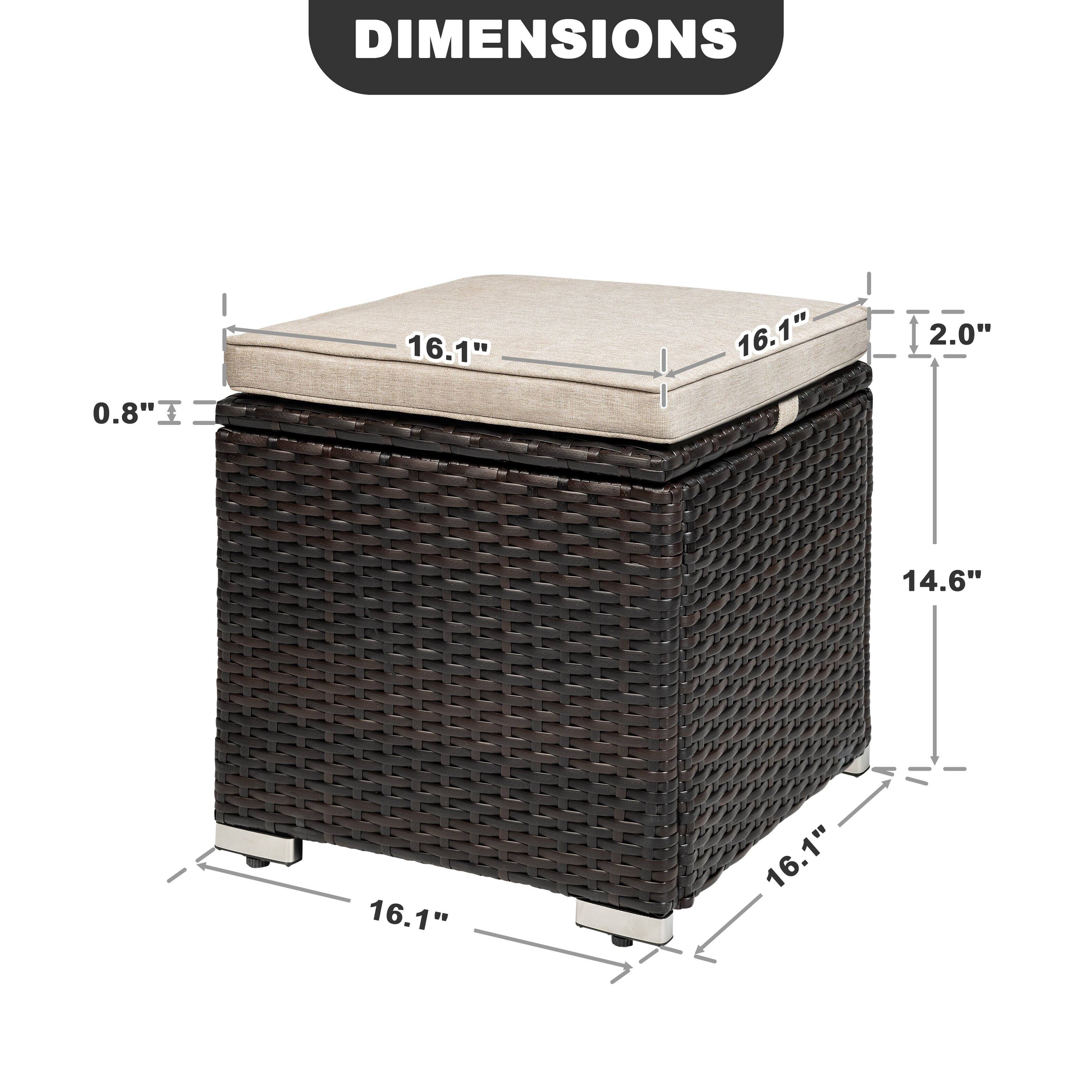 DIMENSIONS  
16.1" x 16.1" x 2.0"  
0.8"  
14.6"  
16.1" x 16.1"