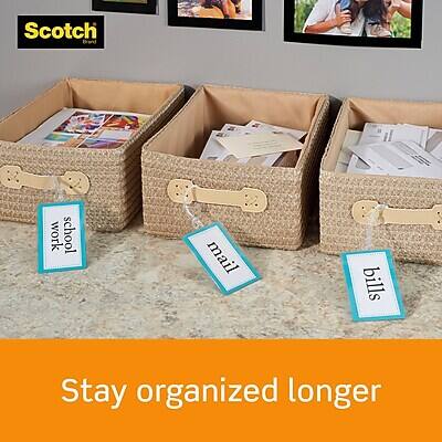 Scotch  
Stay organized longer  

school  
work  
mail  
bills