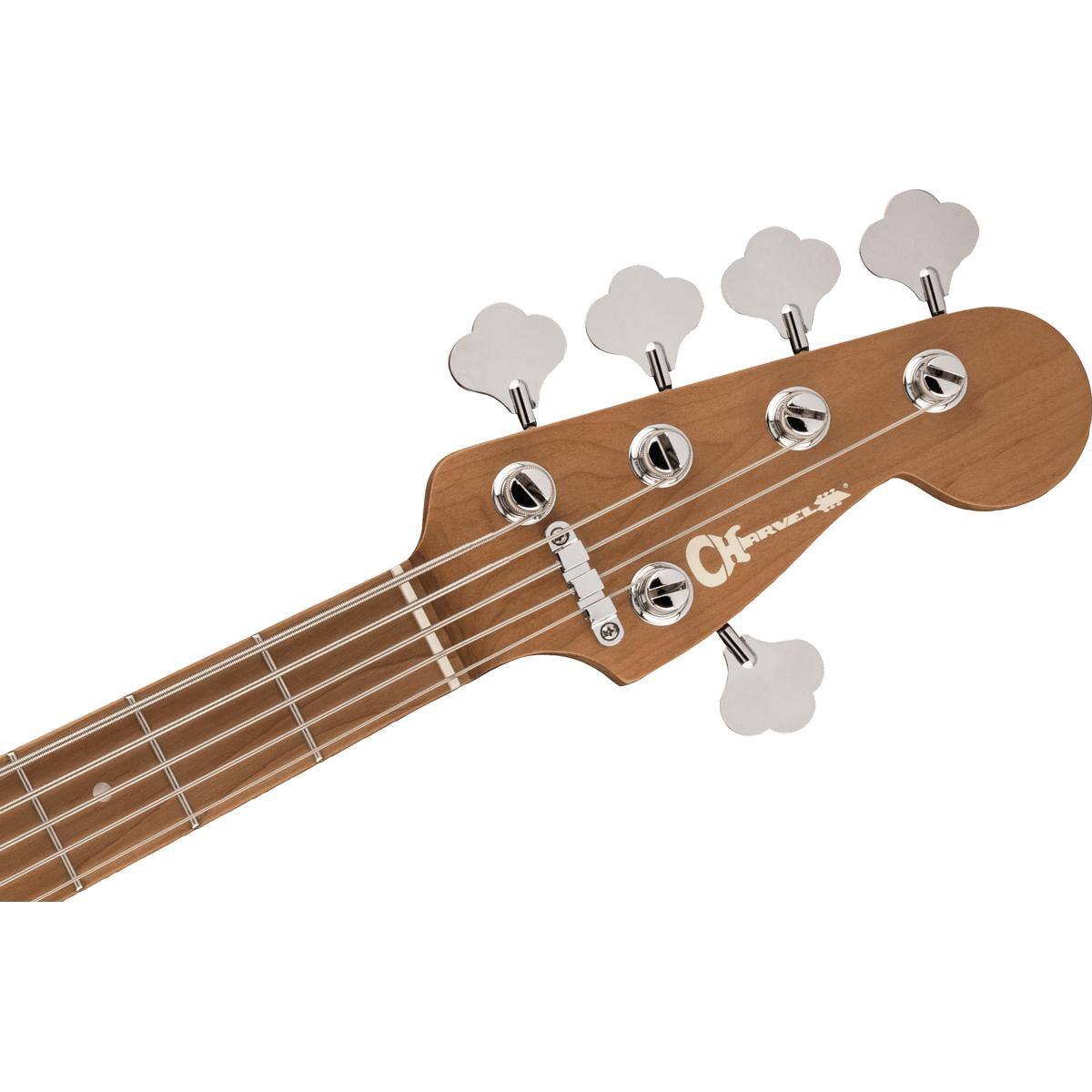 Alt View 5. Charvel - Charvel Pro-Mod San Dimas Bass PJ V 5-String Bass Guitar, Metallic Black.