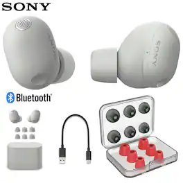 Sony - WF-1000XM6 The Best Truly Wireless Noise Cancelling Earbuds + Bonus Earbud Tips Bundle