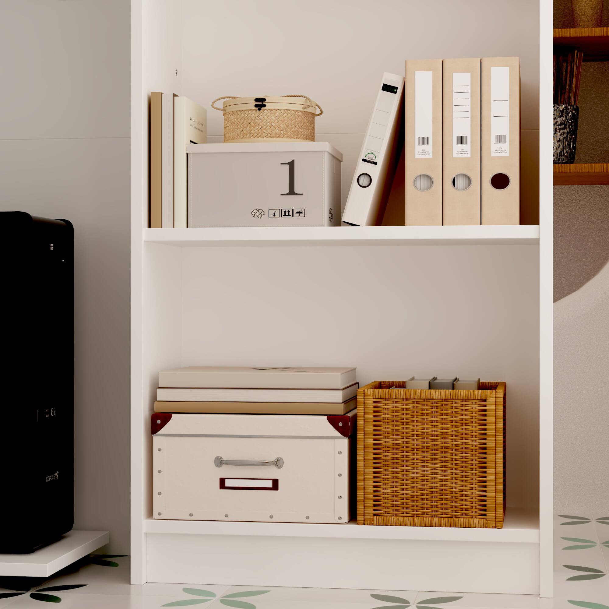 Alt View 2. FUFU&GAGA - FUFU&GAGA Reception Desk – Modern Office Welcome & Service Station - White.