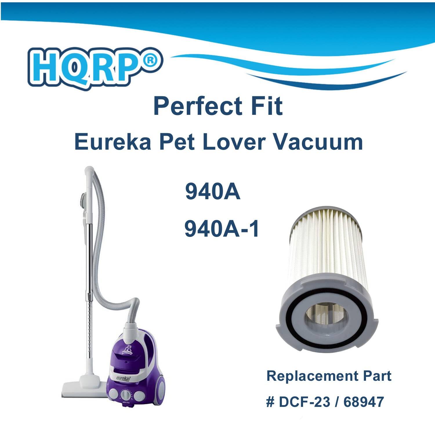 HQRP Perfect Fit Eureka Pet Lover Vacuum 940A 940A-1 Replacement Part # DCF-23 / 68947