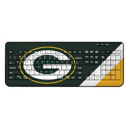 Keyscaper - Green Bay Packers Diagonal Stripe Wireless Keyboard - Multicolor