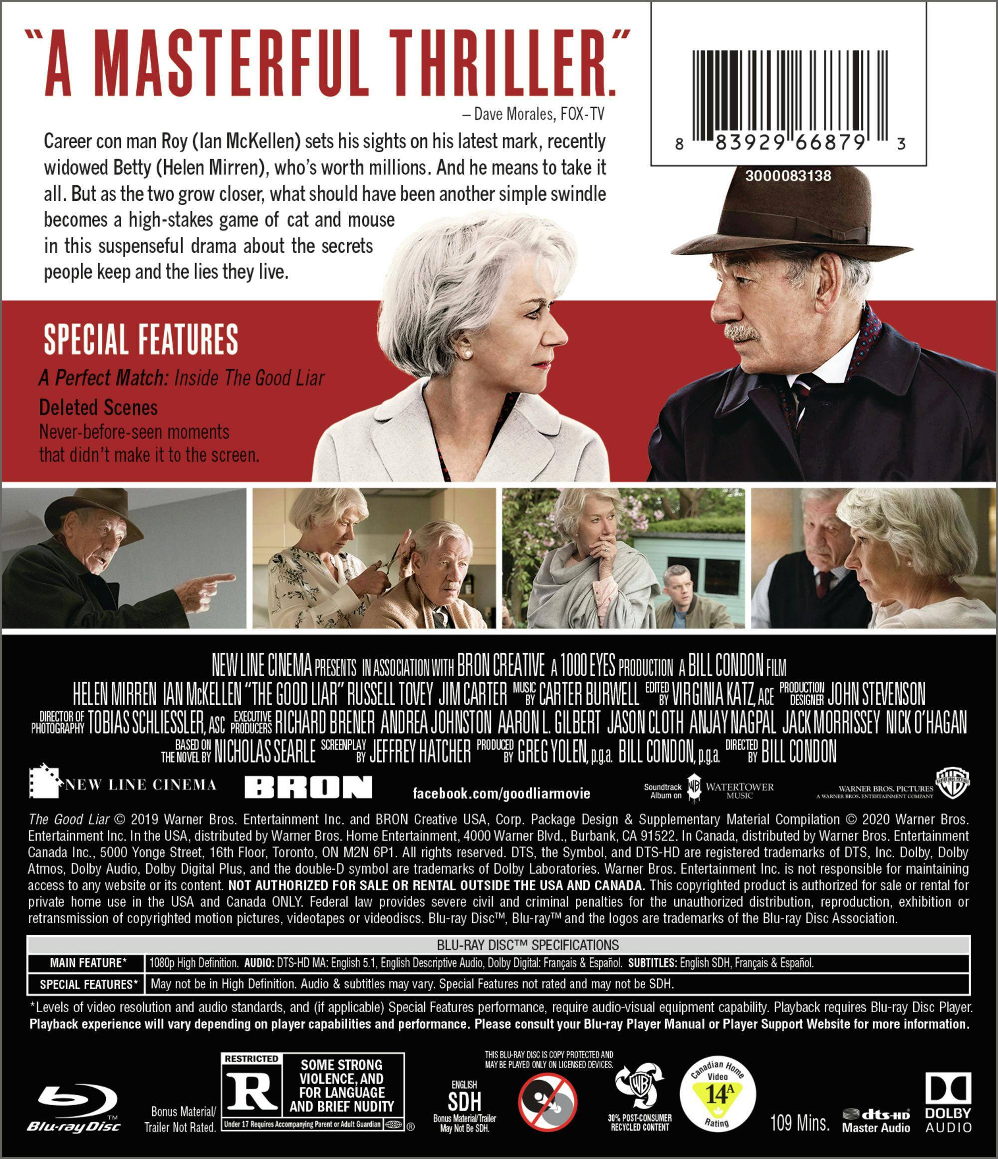 Back. The Good Liar (Blu-ray) [Blu-ray].