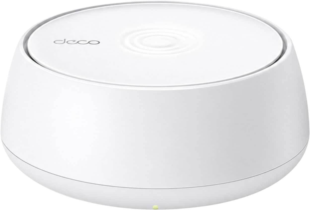 Front. TP-Link - Deco 7 BE5000 Dual-Band Wi-Fi 7 Whole Home Mesh Router System – Deco BE5000 (1-Pack) - White.
