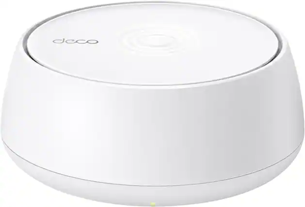 Front. TP-Link - Deco 7 BE5000 Dual-Band Wi-Fi 7 Whole Home Mesh Router System – Deco BE5000 (1-Pack) - White.