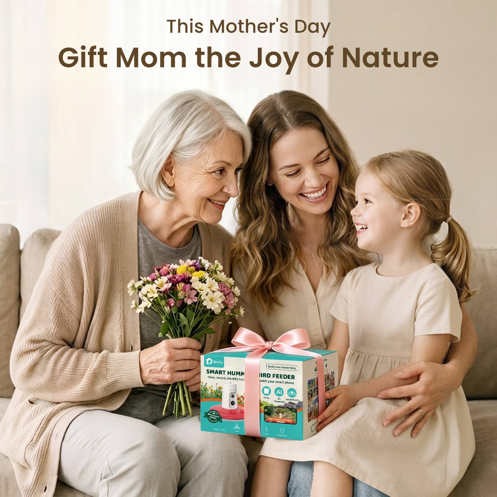 This Mother's Day  
Gift Mom the Joy of Nature  

SMART HUMM V  
BIRD FEEDER