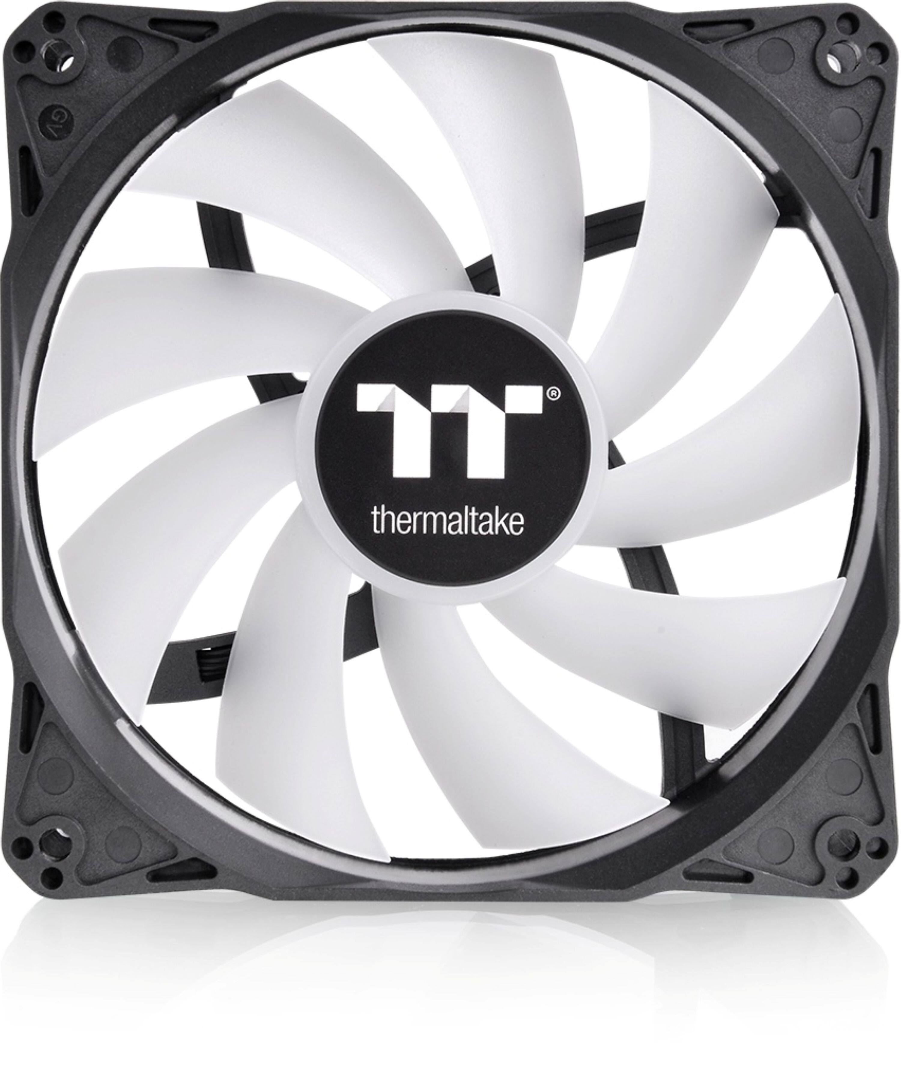 Left. Thermaltake - LE120 ARGB Sync 120mm PWM Computer Case Cooling Fan (3-Pack) - Black.