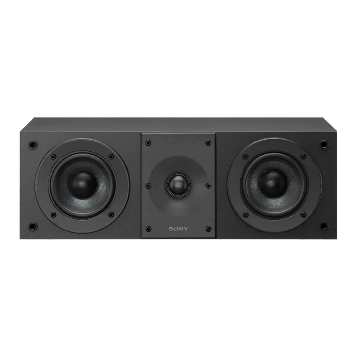 Back. Sony - Sony 3-Way Hi-Res Bookshelf Speakers Pair with 2-Way Center Speaker 2025 Bundle.