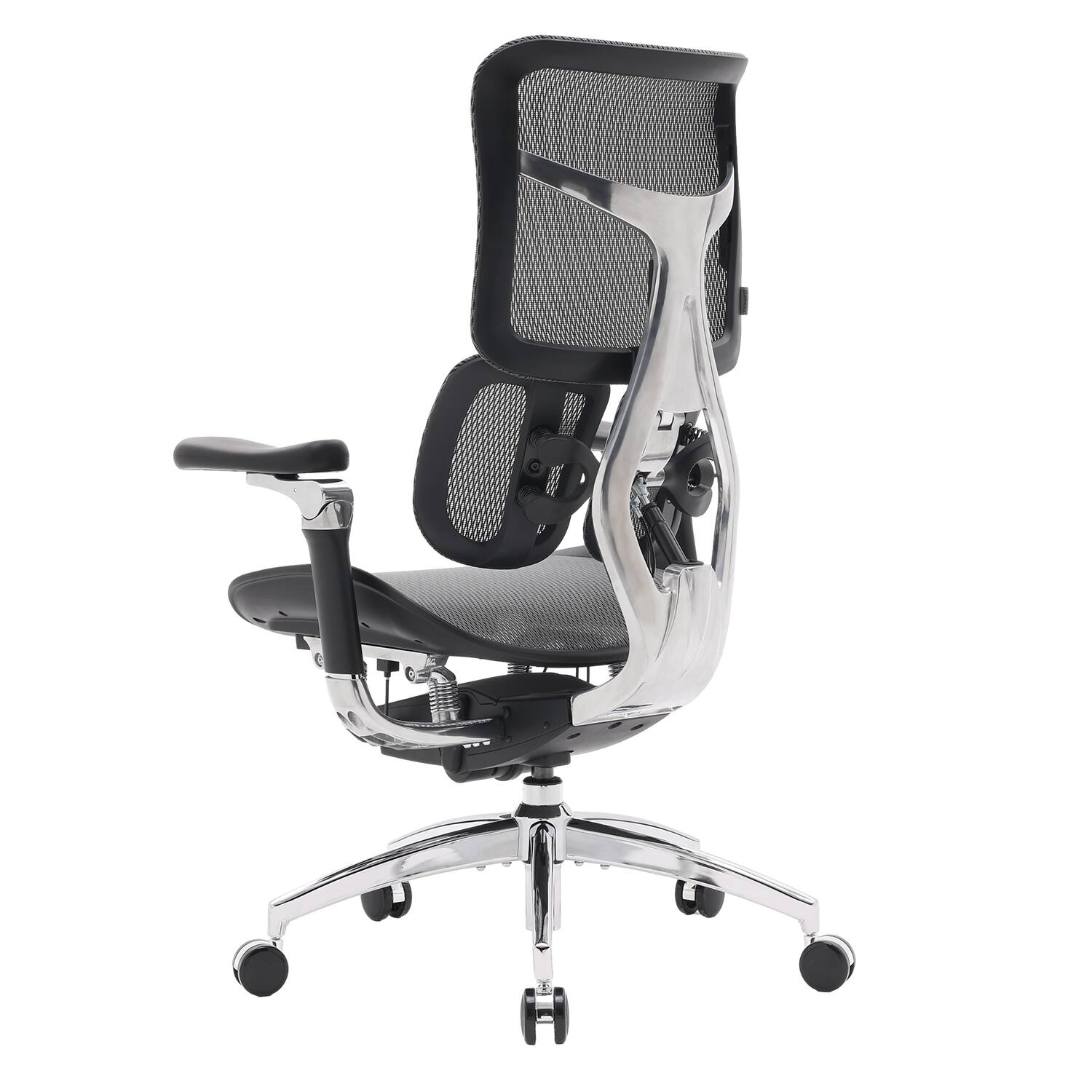 Back. SIHOO - S300 Ergonomic Office Chair, Design Zero-Gravity Mechanism-6D Coordinated Armrests High-Back Desk Chair,  Recline Chair - Black.
