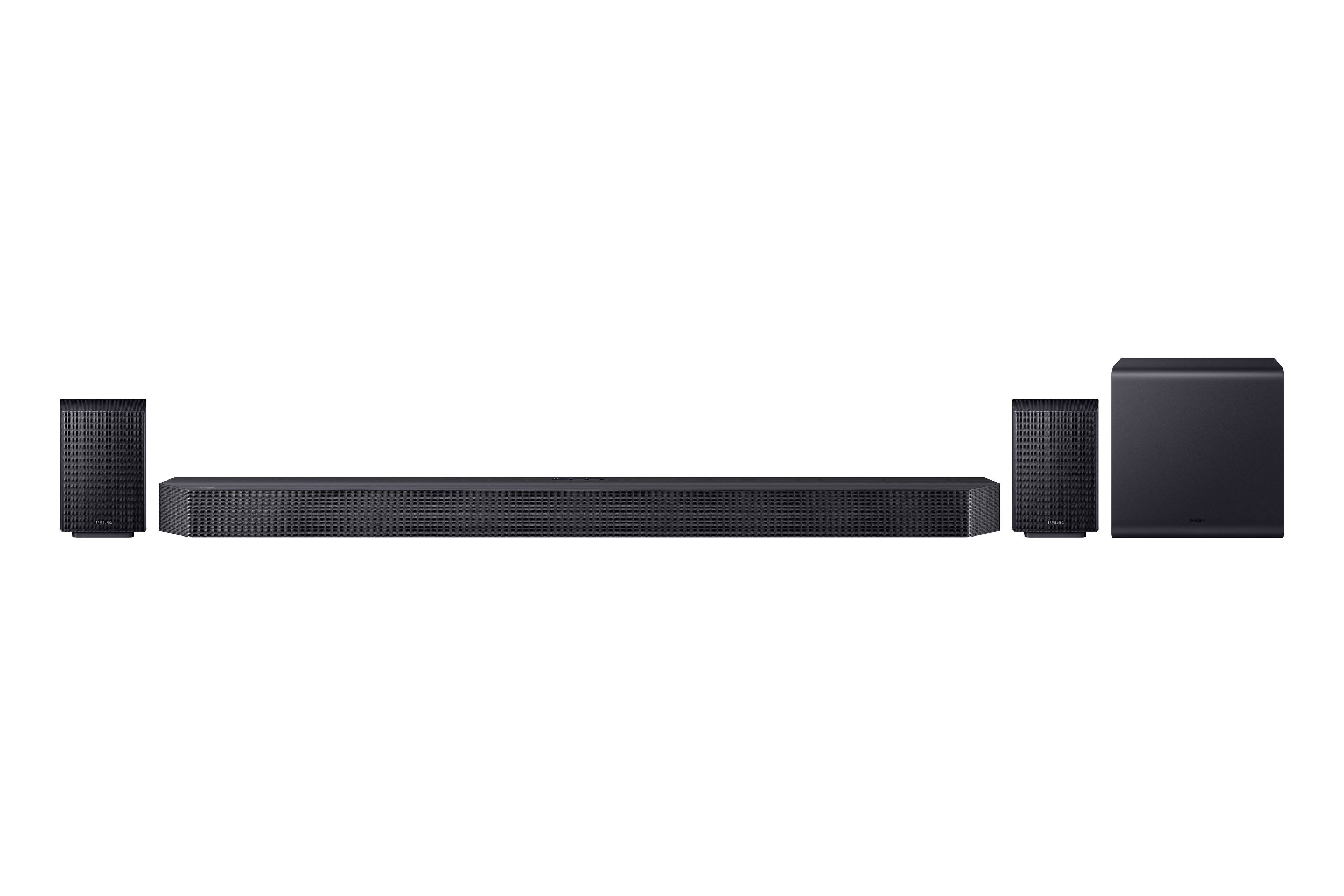 Alt View 11. Samsung - SAMSUNG Q-Series Soundbar HW Q990H/ZA 11.1.4 ch Subwoofer with Rear Speaker (2026) - Titan Black.